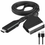 Soleil - adaptateur pritel vers hdmi, convertisseur pritel vers hdmi avec cble hdmi, full hd tv audio ...