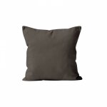 Housse de coussin 60x60 cm alix moka, par soleil d'ocre
