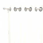 Soleil d ocre - rideau uni � oeillets infroissable 135x250 cm alix blanc, par soleil d'ocre