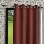 Soleil d ocre - rideau à oeillets en microfibre lavée 135x250 cm boheme brique, par soleil d'ocre Soleil d ocre - rideau à oeillets en microfibre lavée 135x250 cm boheme brique, par soleil d'ocre