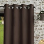 Soleil d ocre - rideau à oeillets en microfibre lavée 135x180 cm boheme brun, par soleil d'ocre Soleil d ocre - rideau à oeillets en microfibre lavée 135x180 cm boheme brun, par soleil d'ocre