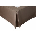 Soleil d ocre - cache sommier 180x200 cm camelia taupe