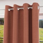 Soleil d ocre - rideau � oeillets 100% occultant 135x250 cm eclipse safran, par soleil d'ocre