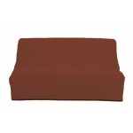 Soleil d ocre - housse clic - clac en coton panama brique - brique