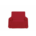 Soleil d ocre - housse de fauteuil en coton panama rouge