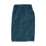 Par�o de bain en coton 82x160 cm lagune bleu canard, par soleil d'ocre