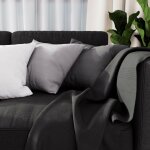 Plaid 140x200 cm adele anthracite, par soleil d'ocre