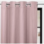 Soleil d ocre - rideau � oeillets en microfibre lav�e 135x180 cm boheme rose, par soleil d'ocre