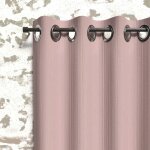 Soleil d ocre - rideau occultant � oeillets 135x180 cm boheme vieux rose, par soleil d'ocre