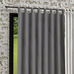 Soleil d ocre - rideau  pattes en microfibre lave 135x250 cm boheme gris, par soleil d'ocre