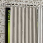 Soleil d ocre - rideau � pattes en microfibre lav�e 135x250 cm boheme lin, par soleil d'ocre