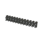 Solera - barrette de connexion domino 12 entr�es 10mm� noire 10