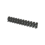 Barrette de connexion  domino  12 entr�es 25mm� noire 10