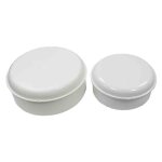 Bo�te de surface ronde - �93, 5x35, 5mm - thermoplastique blanc solera 414s