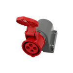 Socle femelle cee triphas, 4 x 32a, coud