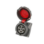 Socle femelle cee triphas�, 5 x 63a, inclin� ip67