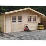 Solid - abri jardin bois 'vernier' - 34. 84 m� - 6. 05 x 5. 75 x 2. 53 m - 28 mm