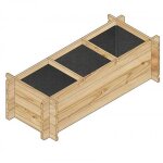 Carr� potager rectangulaire