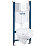 Grohe - solido - set de b�ti - support, cuvette et abattant softclose, plaque de d�clenchement skate ...