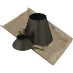 Solin inox 30� � 45� noir bioten + collet 125