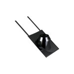 Poujoulat - solin avec collerette 30 � 45� noir mat sia 45� �230 noir gra ral 9030 - 31999051