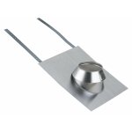 Solin inox 15  30 tuile avec collerette therminox ti - diamtre int. : 150 / diamtre ext. : 214