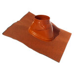 Ubbink - solin ubiflex pour terminaux verticaux � 60 / 100mm et 80 / 125mm ocre - pour toit en pente ...