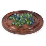 Solitaire en bois 23 cm - jeu classique pour un apr�s - midi en famille