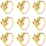 Sollbry - lot de 18 ronds de serviette en m�tal dor� pour serviettes de table pour f�tes quotidiennes ...