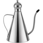 Sollbry - bidon de stockage d'huile d'olive, bouteille d'huile en acier inoxydable, distributeur d'huile ...