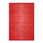 Thedecofactory - solo bamboo - tapis en bambou larges lattes et ganse rouge 160x230 - rouge Thedecofactory - solo bamboo - tapis en bambou larges lattes et ganse rouge 160x230 - rouge