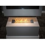 Sololed - insert / support brûleur bioéthanol 100cm en inox avec verre inclus Sololed - insert / support brûleur bioéthanol 100cm en inox avec verre inclus