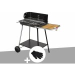 Barbecue charbon florence + gant de protection - somagic