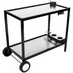 Somagic - desserte en mtal avec plateaux inox megeva