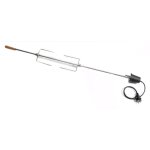 Kit tournebroche pour barbecue mechoui ou rotissoire broche 113 cm