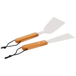 Set de 2 spatules barbecue somagic acier inox & bois Set de 2 spatules barbecue somagic acier inox & bois
