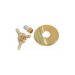 Somatherm - applique murale pour robinet d'arrosage � sertir - finition laiton brut