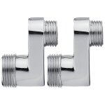 Paire de raccords d�cal�s excentr�s 25 mm m�le / m�le 15x21 - 20x27
