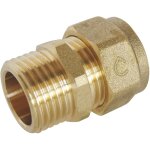 Somatherm - raccord droit � visser pour tube per �12 - male 12 / 17 par lot de 5