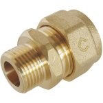 Raccord droit � visser pour tube per �16 - m�le 12 / 17
