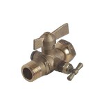 Robinet droit m 3 / 4''(20 / 27) ecrou f3 / 4''(20 / 27) acs avec purge