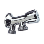 Somatherm - robinet machine  laver inclin 2 sorties - mle 3 / 4' (20 / 27)