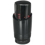 T�te thermostatique design m30x1, 5 pour radiateur s�che - serviette - noir somatherm