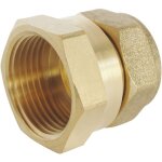 Somatherm for you - raccord laiton bague laiton à compression - tube cuivre Ø18 - femelle 20 / 27 Somatherm for you - raccord laiton bague laiton à compression - tube cuivre Ø18 - femelle 20 / 27