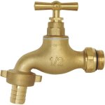 Somatherm - robinet de puisage orientable � potence - poign�e plate - m�le 1 / 2' sortie 3 / 4