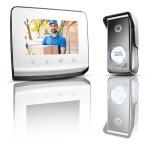 Somfy 1870996 - visiophone v350 - ecran 7 pouces - vision nocturne - caméra grand angle - mémoire d'images ...