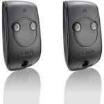 Lot de 2 tlcommandes somfy keytis 2 rts - 2 canaux - pour automatisme portails et volets - frquence ...
