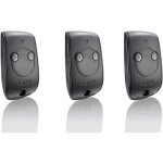 Lot de 3 tlcommandes somfy keytis 2 rts - 2 canaux - pour automatisme portails et volets - frquence ...