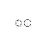9001465 - roue et couronne tube zf54 - pour moteur de volet roulant - somfy