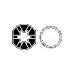 Adaptations moteur somfy axe rond 40mm 9500411 - pour moteur 40mm